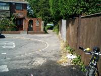 Image 77: the end of Kenelm Road showing the