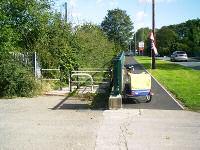 Otherwise the route would go underneath the bridge and through the boatyard (image 11).