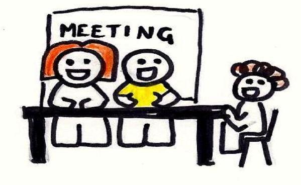 you to set up a meeting to talk about it.