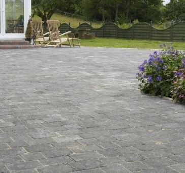 suitable for residential drives, paths and patios 60mm - suitable for drives and lightly trafficked