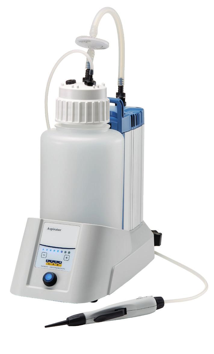Aspirator Comfortable and safe aspirations of fluids The new STARLAB Aspirator is designed for safe and comfortable aspiration of fluids.