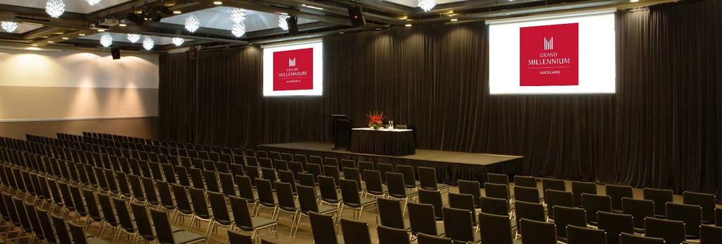 Conference Rooms Grand Millennium Auckland offers 16 versatile function spaces, featuring an elegant and traditional feel with an abundance of natural light.