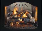 PREMIUM ACCESSORIES PC-4 PINECONES WOODCHIPS: WCH-6 CHARRED WC-6 DESIGNER FBS FIREBACK Complements gas log sets by reflecting flames and radiating heat.