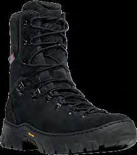 strength and stability Vibram 360 Fire Logger Fire & Ice outsole offers heat resistance and superior edging and traction on rugged terrain Recraftable [see pg.