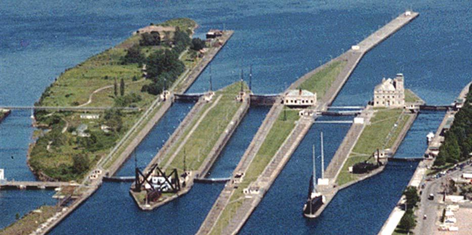 The Soo Locks Economic Strength to the Nation Soo Locks allow ships to navigate the 21 foot drop from Lake Superior to the lower Great Lakes Nearly 80M tons of commercial commodities pass through the