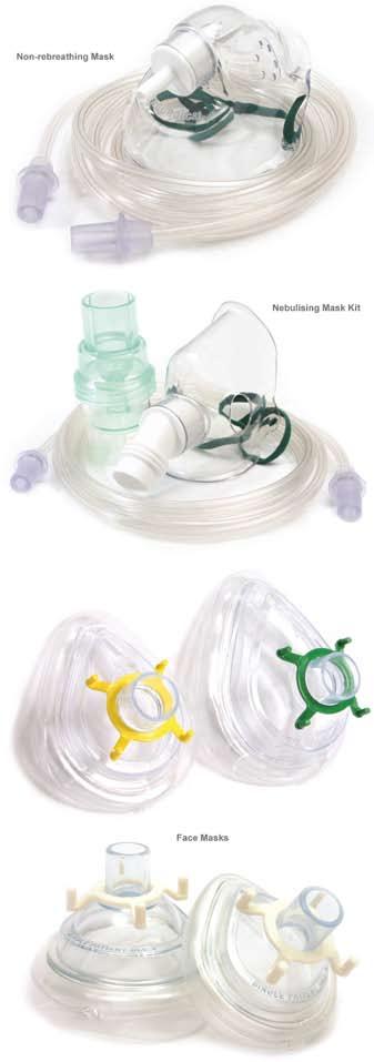 Airway & Oxygen Non-rebreathing Oxygen Masks Non-rebreathing Oxygen Masks including bag and tubing.