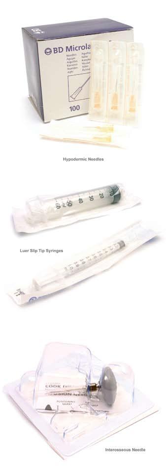 I.V. Supplies Hypodermic Needles The Hypodermic needles we supply use a unique double bevel design and precision manufacturing to provide ultra sharp needles, which translate into greater comfort for
