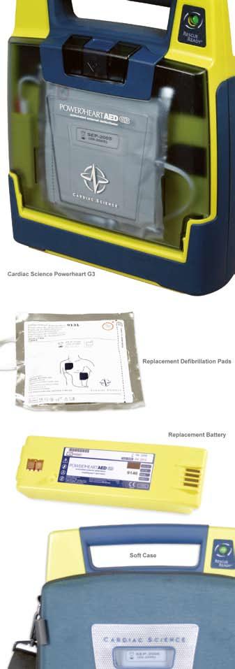 Defibrillation Cardiac Science Powerheart G3 AED The next generation Powerheart AED has arrived. The Powerheart AED G3 is our flagship, feature-rich AED offering.
