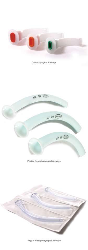 Airway & Oxygen Oropharyngeal / Guedal Airways A single use Oropharyngeal airway, manufactured to the highest British specifications conforming to: B.S. 6153:1982 and ISO 5364:1980.