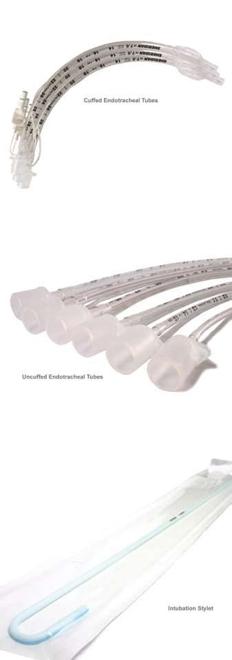 Airway & Oxygen Sheridan/HVT Cuffed Endotracheal Tubes Sheridan Endotracheal Tubes offer all the features needed by today s health-care professionals. High Volume Tapered, Low Pressure Cuff.