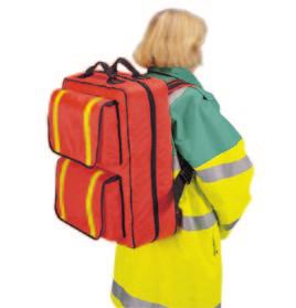 Emergency Rucksacks Rucksack Pouches Pouch colours refer to their size, all pouches are clear with coloured end panels.