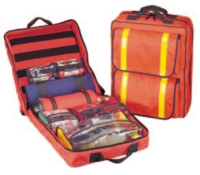 for holding airway instruments Suggested pouches for: ACC145 Emergency Rucksack Green Upper Part 1 x ACC184 Medium pouch, red panels, size 200 x 250 x 90mm lxwxd Base Part 1 x ACC183 Large pouch,