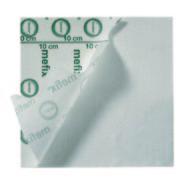 first aid immediate care Mefix Inadine Non-woven polyester fabric coated dressing Supplied on a roll by a release paper backing Sterile