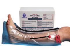 first aid immediate care Inflatable Splint Set Emergency Foil Blanket Orally inflated clear plastic splints