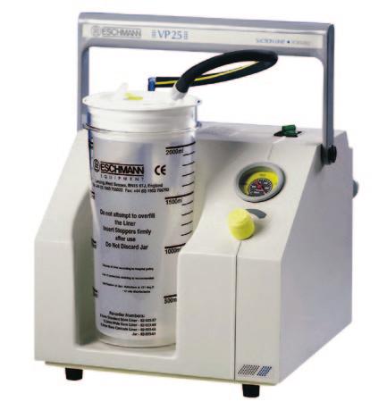 first aid immediate care VP25 Suction Unit The VP25 is easily moved to where it s needed fast, with its compact suction unit that also delivers a powerful performance.