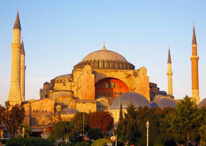 Basilica of Hagia Sophia, Constantinople Turkey - Constantinople The second Rome, the capital of the Byzantine Empire and cradle of the Orthodox religion One of the most historic monuments of