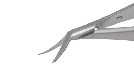 Visitec Needle Holders MICROSURGICAL 581417 Needle Holder Curved 6 mm jaws. Overall length 105 mm. WITHOUT LOCK.