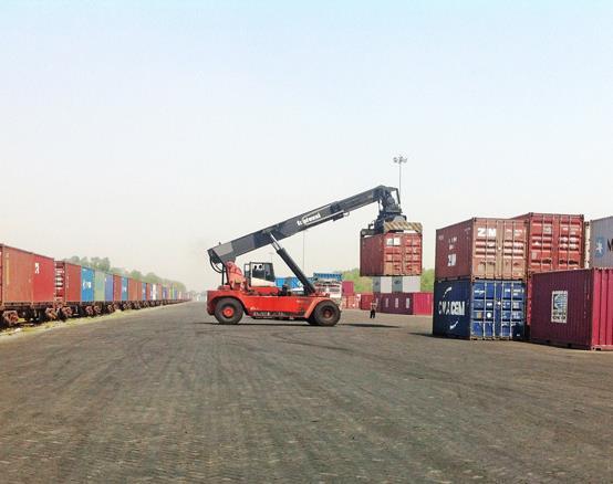 Garri Dry Port A dry port (sometimes inland port) is an inland intermodal terminal directly connected by road or rail to a seaport and operating as a centre for the trans-shipment of sea cargo to