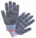 Coated/Cut Resistant Gloves white poly/cotton dotted Gloves PVC dots provide excellent grip and abrasion resistance Bleached white poly/cotton seamless string knit provides a cool comfortable fit