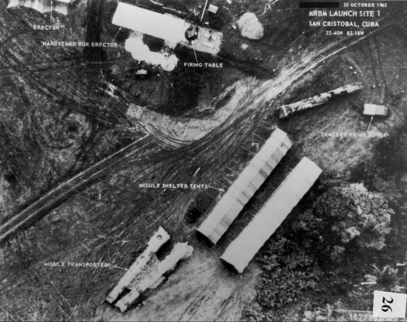 Appendix B Low-level photograph of San Cristobal no. 1 showing extensive tracking from surging construction and possible missile readiness drills. The National Security Archive.
