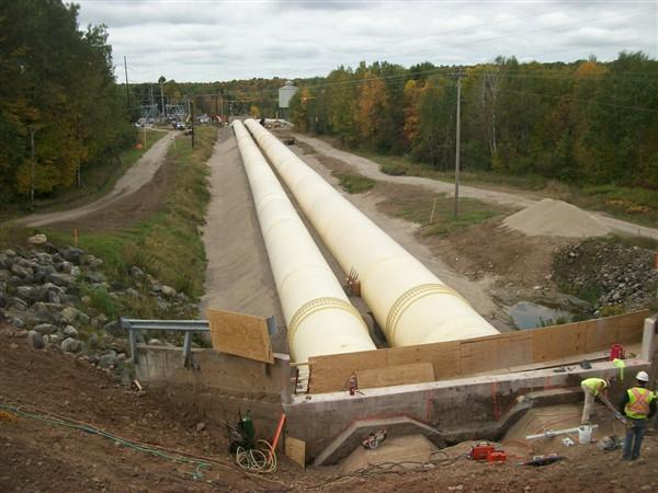 Pipeline Project Grandfather Falls Penstock Replacement Mid America Pipe Fabricating &