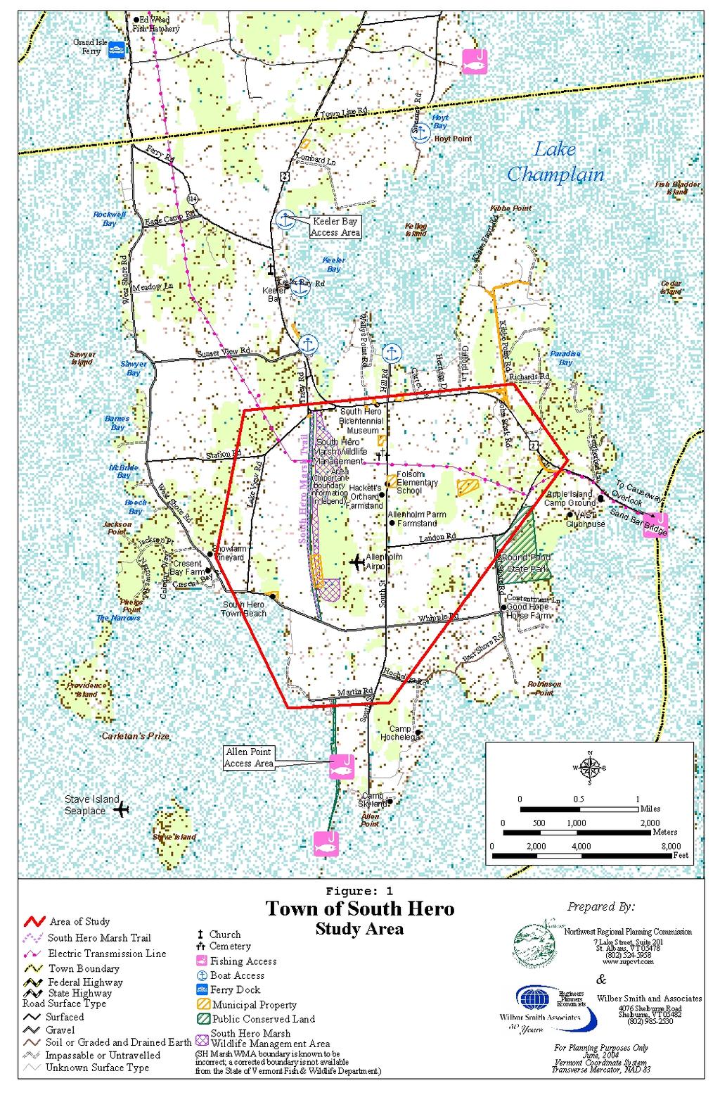 South Hero Village to Allen Point Access Linkage Feasibility and Alignment