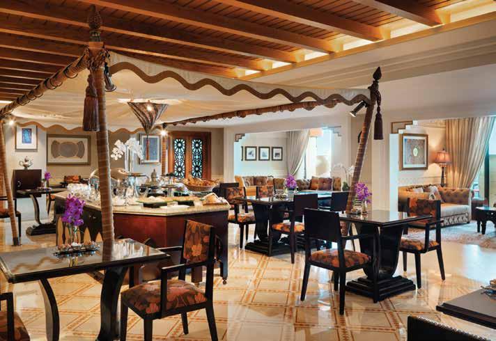 Club Executive Lounge Club Lounge Benefits Breakfast served in our buffet restaurants (Hanaaya, Arboretum, Khaymat Al Bahar, The Palmery) and Club Executive Lounge/ Premium Leisure Club Complimentary