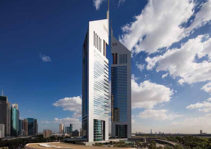 Jumeirah Emirates Towers Dubai s Finest City Lifestyle Destination Comprising of two equilateral triangles, this landmark structure is home to 400 rooms and suites with 13 dining and nightlife