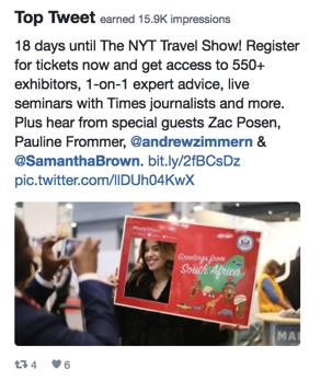 2019 TRAVEL SHOW // SOCIAL 10 Social Media Reach an engaged audience through the New York Times