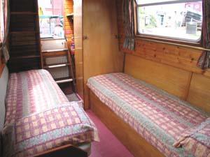General Facilities: Radio Cassette, Colour TV, radiator heating, 250-gallon water tank, 12-volt mobile phone charging point, cruiser stern, towels and