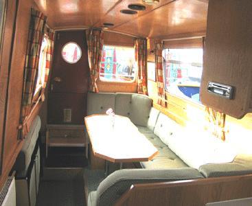 fixed double, 1 dinette double, choice of double or two singles in each of the rear cabins.