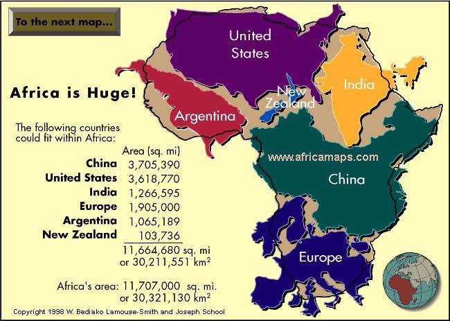 Africa is Huge!