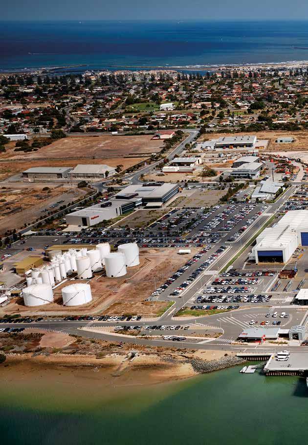 TECHPORT AUSTRALIA - AUSTRALIA S PREMIER NAVAL INDUSTRY HUB FEATURES The Common User Facility consists of three key areas: Rail corridor Wharf The fully serviced wharf is 213 metres long and 25