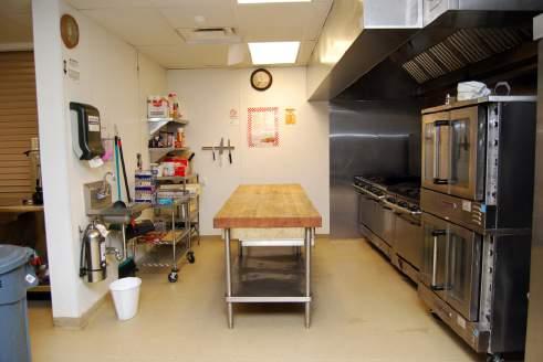 bathroom, and kitchenette Accommodations: -commercial kitchen