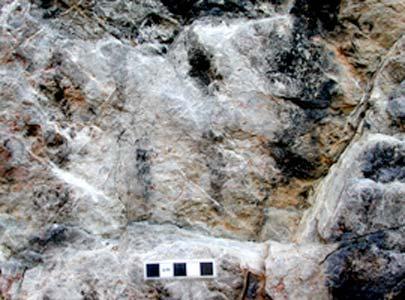 single component. Our 2001 study area included one previously recorded site, the Magpie Meadows Pictographs.