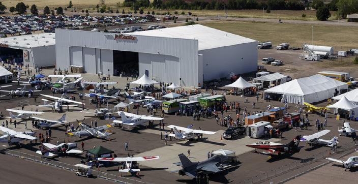 STATIC AIRCRAFT DISPLAY Grab attendees attention by using your aircraft or display unit as the focus or backdrop of an outdoor exhibit space, located in a prime show site area on the airport ramp: