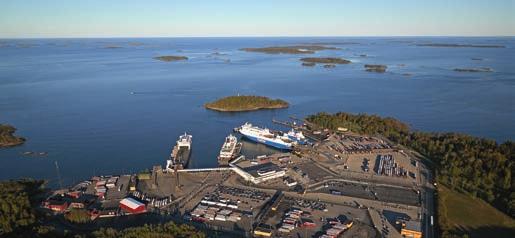 MODERN PORTS The Port of Kapellskär is already fully modernised and the Port of Naantali has an ongoing investment programme to create advanced infrastructure.