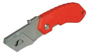 Blade lock helps prevent accidental blade exposure.