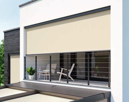 VertiTex II Zip I Frame colour WT 029/80081 Protected patio The weinor vertical awning can be