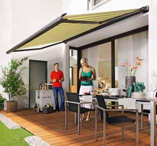 A cassette awning is the right choice, especially if you require maximum protection for your cherished awning - needless to mention the modern design - like our markilux 6000.