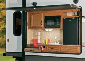Range Top, Microwave, Sink, Refrigerator and