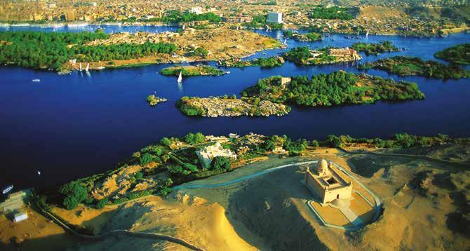 DAY SEVEN FELUCCA SAILING AROUND ASWAN Enjoy a breakfast buffet before spending the morning at leisure to enjoy the facilities on board, including the pool, games room and gymnasium.