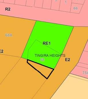 Site area: 694m 2 Consultation: Rezone from E2 Environmental Conservation to RE1 Public
