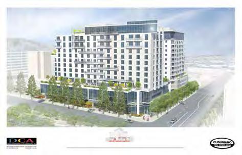 550 N Third Street in Downtown Burbank This 196-room, 6-story hotel across the street from the newly renovated Burbank Town Center will feature a 3,800 sq. ft.