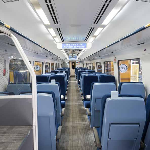 .. NEWLY RE-PAINTED TRAINS WITH NEW SEAT COVERS AND CARPETS You ll be travelling on more newly re-painted trains with new