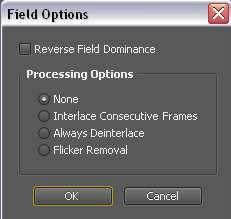 Field Options nam omogućava da podesimo redosled polja (Fields) u svakom frejmu.