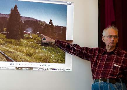 Featuring many photographs that Dick has taken through the years, the presentation covered the entire trip.