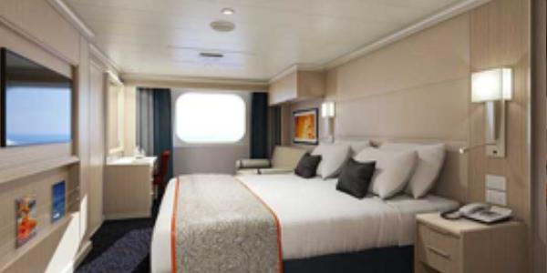 Inside Stateroom Cat N Included in Cruise Package Ocean View Stateroom Cat F + $699 per person twin share Verandah