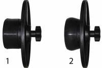 FIG 1-17 1-17 PINCH ROLLER LEVER 2. Loosen the knobs on the two media flanges.