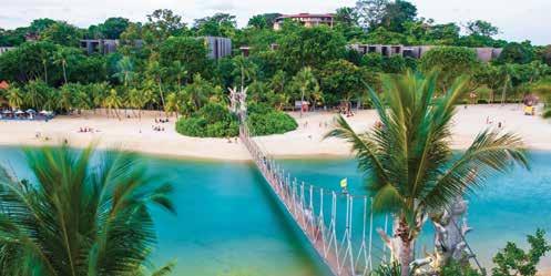Sentosa Island Our Favourites Explore Resorts World Sentosa Singapore Visit the mythical 37 metre high Merlion at Imbiah Lookout SENTOSA ISLAND Soak up the sun at Siloso Beach Play golf at the